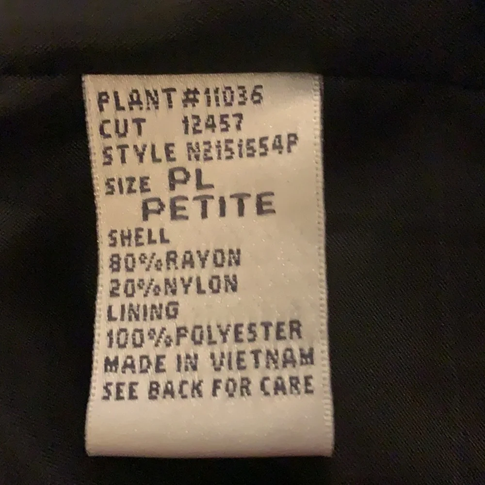 Napa Valley Petite Velvet Jacket‎ Size PL